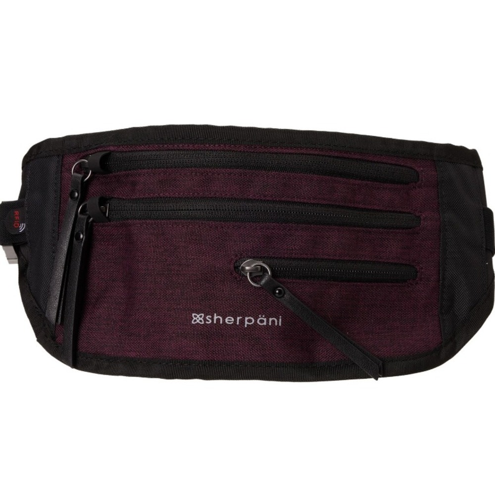 Sherpani‎ Jett Waist Pack Purple/Black Belt Bag for Travel